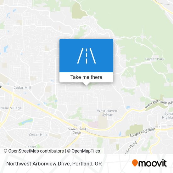 Northwest Arborview Drive map