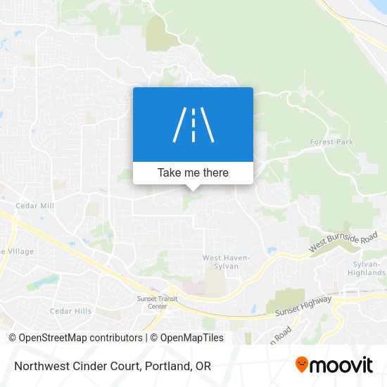 Mapa de Northwest Cinder Court