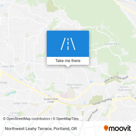 Northwest Leahy Terrace map