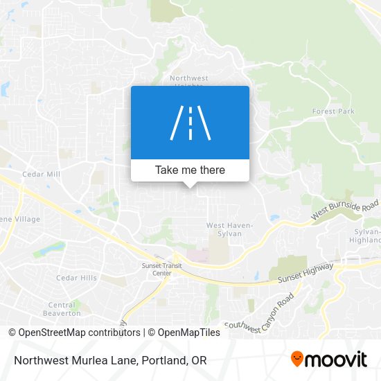 Northwest Murlea Lane map