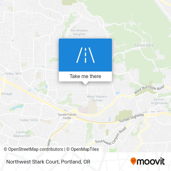 Mapa de Northwest Stark Court