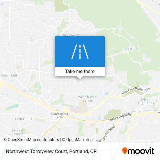 Northwest Torreyview Court map