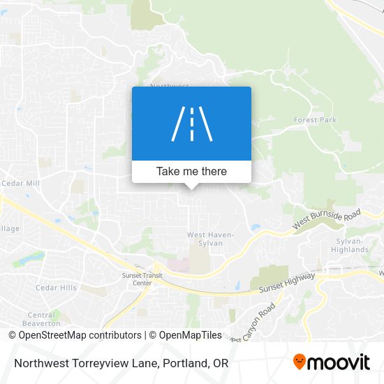 Northwest Torreyview Lane map
