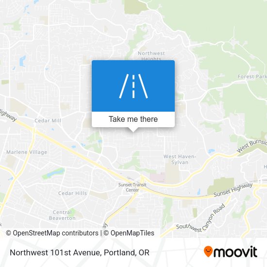 Northwest 101st Avenue map