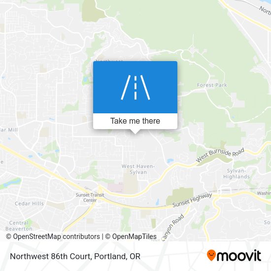 Northwest 86th Court map