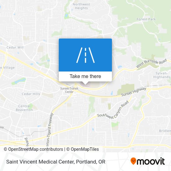 Saint Vincent Medical Center map