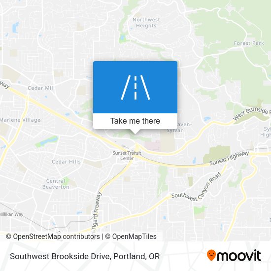 Southwest Brookside Drive map