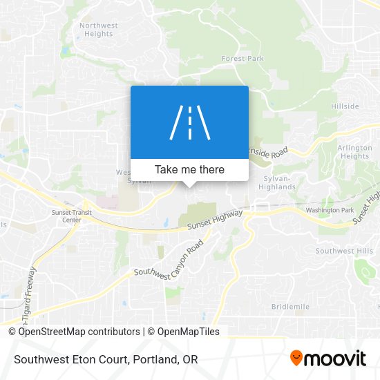 Southwest Eton Court map