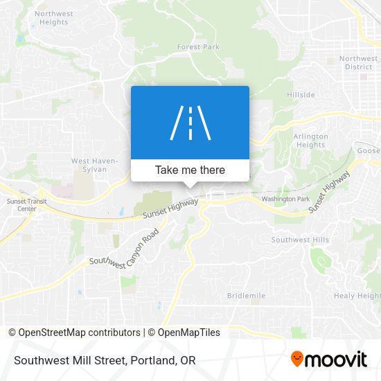 Southwest Mill Street map