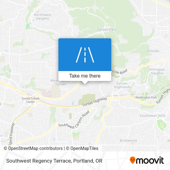 Southwest Regency Terrace map
