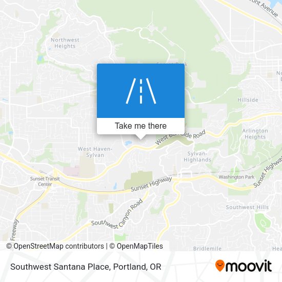 Mapa de Southwest Santana Place