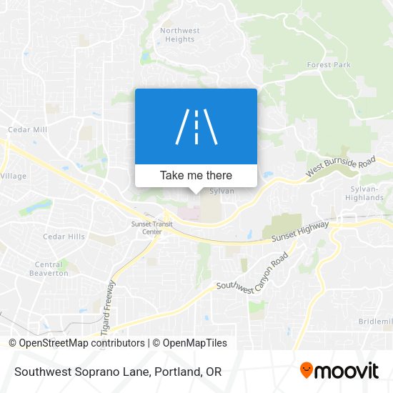 Southwest Soprano Lane map