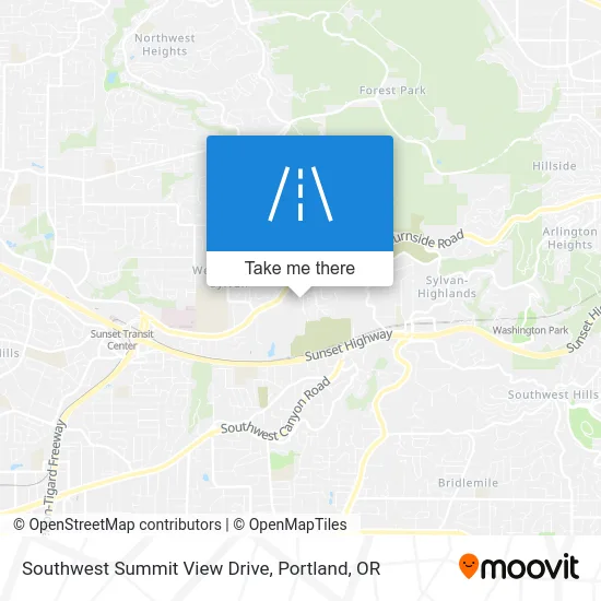 Southwest Summit View Drive map