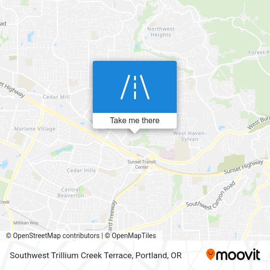 Southwest Trillium Creek Terrace map