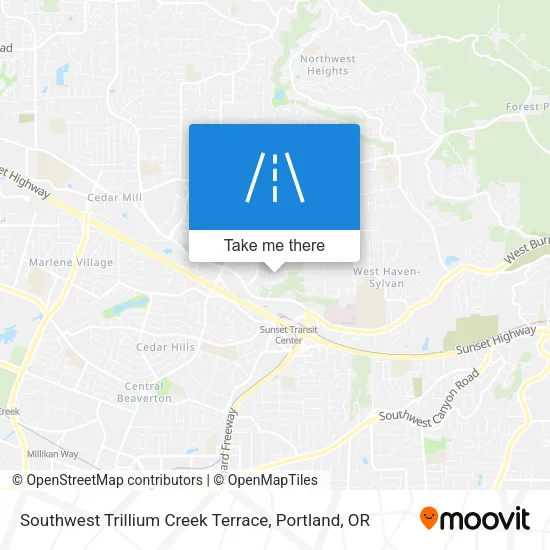 Southwest Trillium Creek Terrace map