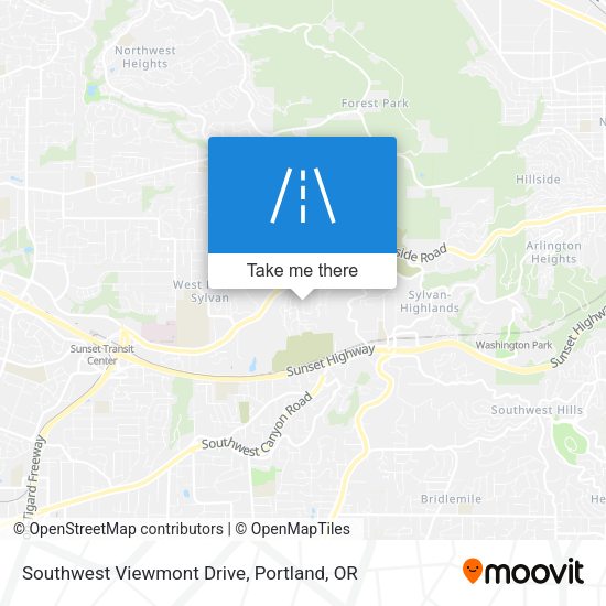 Southwest Viewmont Drive map