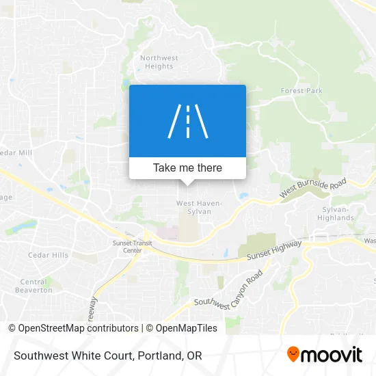 Southwest White Court map