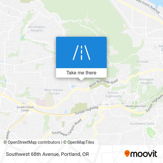 Southwest 68th Avenue map