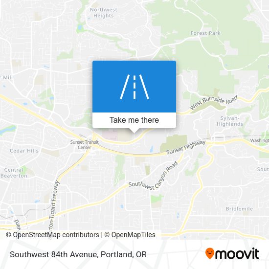 Mapa de Southwest 84th Avenue