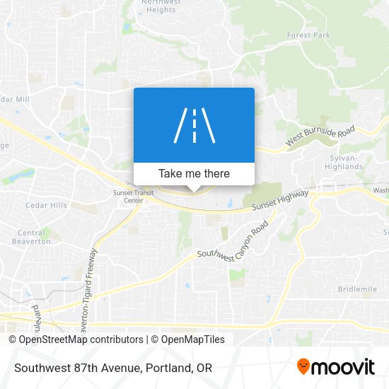 Southwest 87th Avenue map