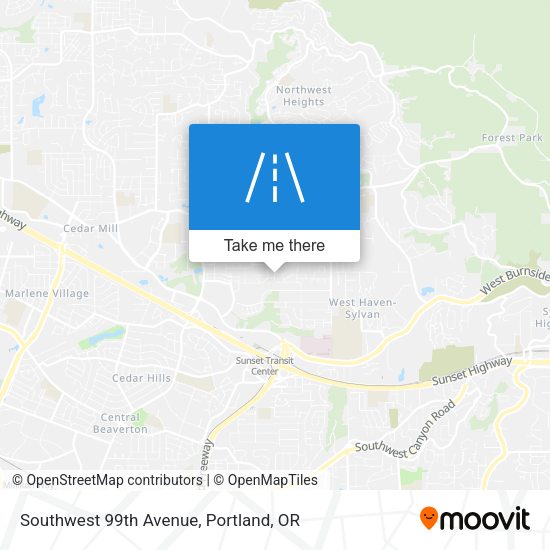 Mapa de Southwest 99th Avenue