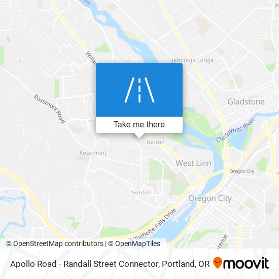 Apollo Road - Randall Street Connector map