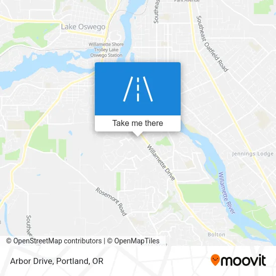 Arbor Drive map
