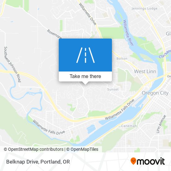 Belknap Drive map