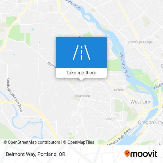 Mapa de Belmont Way