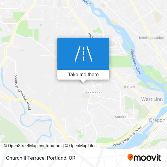 Mapa de Churchill Terrace
