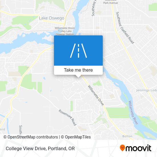 College View Drive map