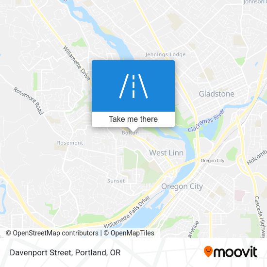 Mapa de Davenport Street