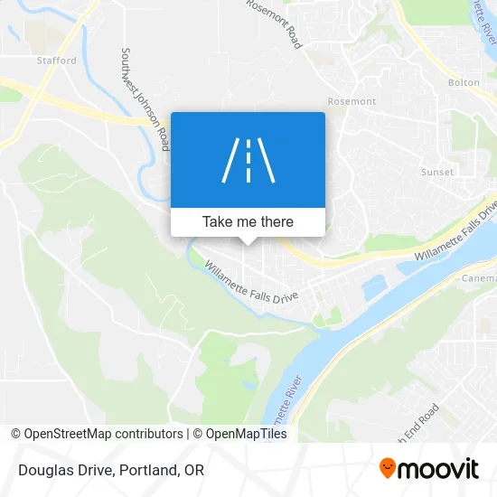 Douglas Drive map