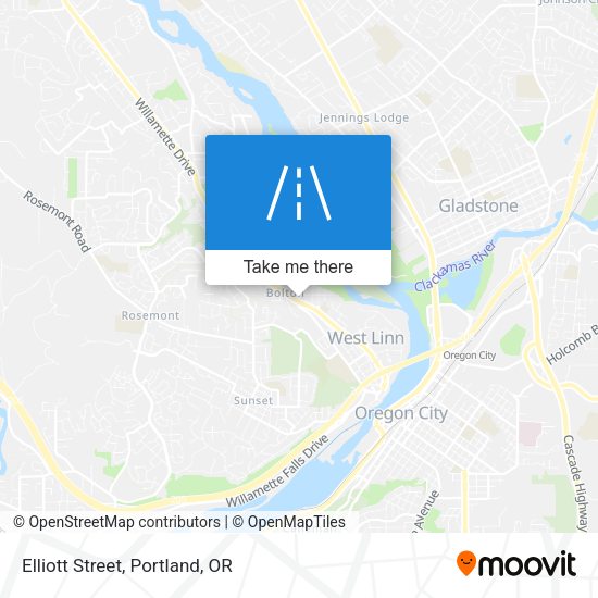 Mapa de Elliott Street