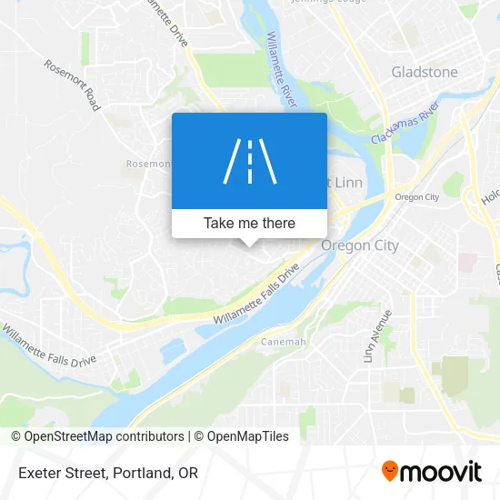 Exeter Street map