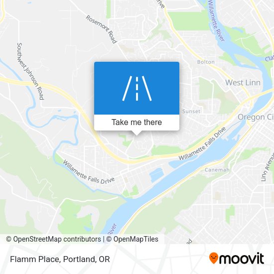 Mapa de Flamm Place