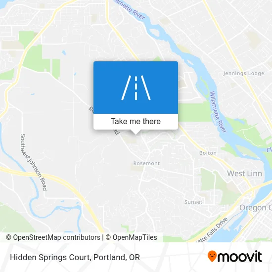 Hidden Springs Court map