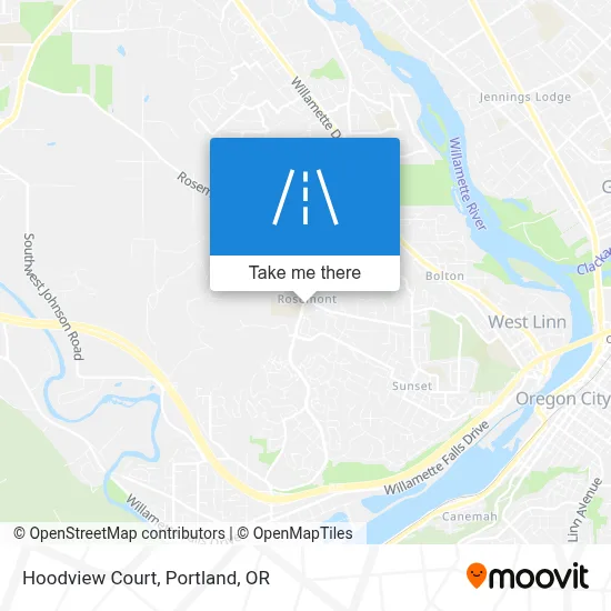 Hoodview Court map