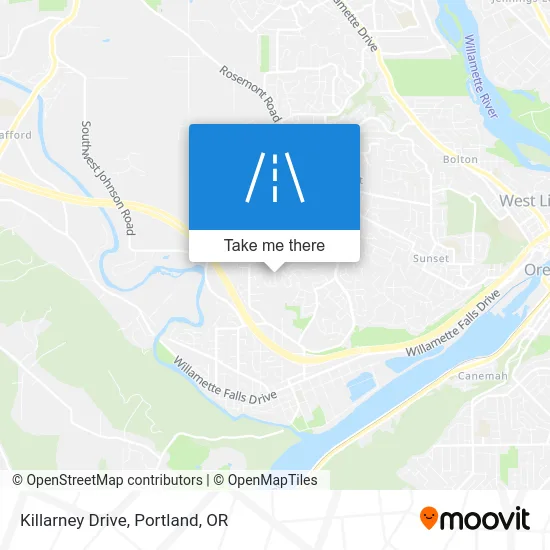 Killarney Drive map