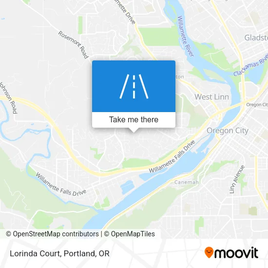 Lorinda Court map