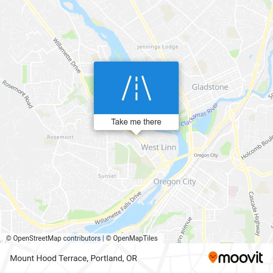 Mount Hood Terrace map