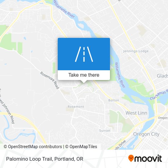 Palomino Loop Trail map
