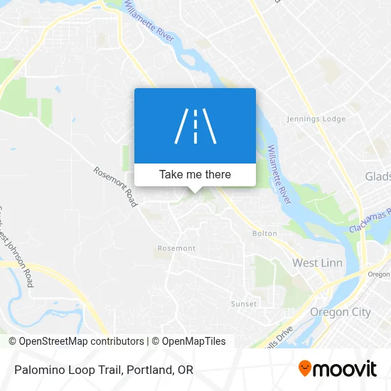 Palomino Loop Trail map
