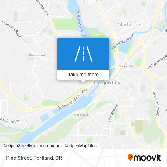 Mapa de Pine Street