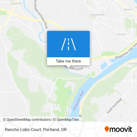 Rancho Lobo Court map