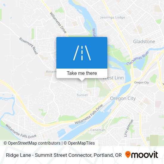 Mapa de Ridge Lane - Summit Street Connector