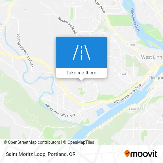Saint Moritz Loop map