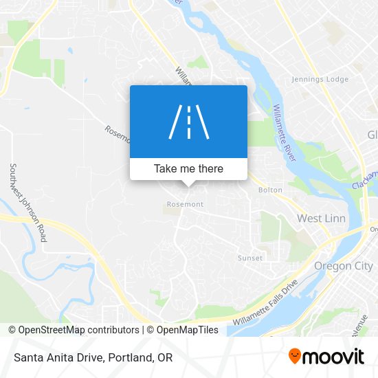 Mapa de Santa Anita Drive