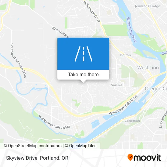Skyview Drive map
