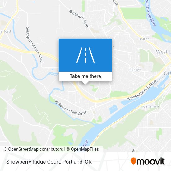 Mapa de Snowberry Ridge Court